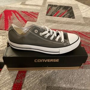 Charcoal gray converse all star low